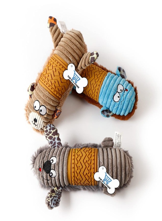 THE DDS STORE Puppy Toys Soft Fabric Dog Squeaky Toy Pet Puppy Plush Chew Dog Toys for Boredom - Dog Interactive Toys Vary Teething Toy for Puppies Small to Large Dogs Pack of 1 (Plush Toy, Sky Blue) - Image 2